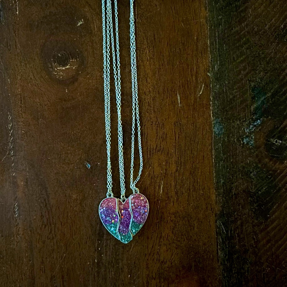 Claire’s friendship necklace